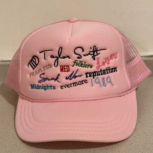 Girls Pink Taylor Swift Hat